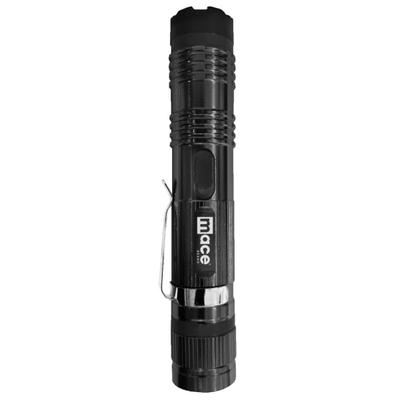 Mace Compact Stun Gun With Led Flashlight, 1" X 1" X 6", Black