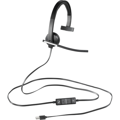 Logitech Usb Headset Mono H650E - Mono - Usb - Wired - 50 Hz - 10 Khz - Over-The-Head - Monaural - Supra-Aural