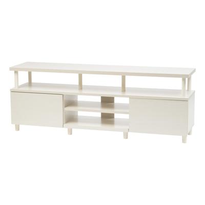 Iris Tv Stand For 70" Tvs, 23-1/4"h X 63"w X 15-5/16"d, White