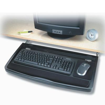 Kensington Underdesk Supershelf Plus Keyboard Drawer, Light Gray