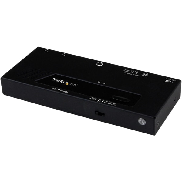 Startech.com 2 Port Hdmi Switch W/ Automatic And Priority Switching - 1080P
