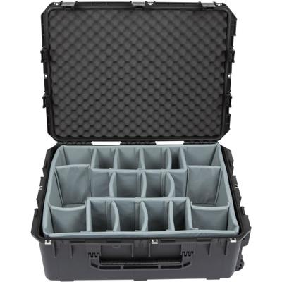 Skb Cases Iseries Protective Case With Padded Dividers And Wheels, 10-9/16" X 29" X 22", Gray