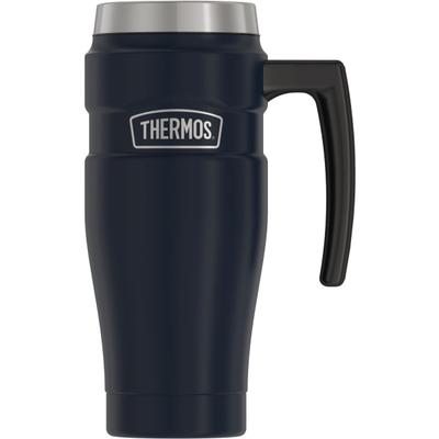 Stainless King Mug 16Oz - 16 Fl Oz - Drinklock Sealing Lid Closure - Midnight Blue - Stainless Steel - Travel, Cup Holder, Coffee, Hot Drink