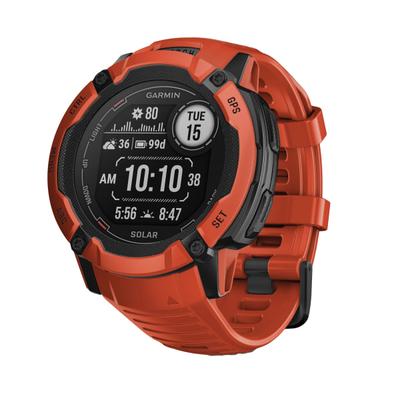 Garmin Instinct 2X Solar Smart Watch, Flame Red