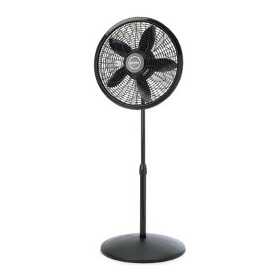 Lasko Elegance And Performance 18" 3-Speed Pedestal Fan, 54.5"h X 20.5"w X 20.5"d, Black