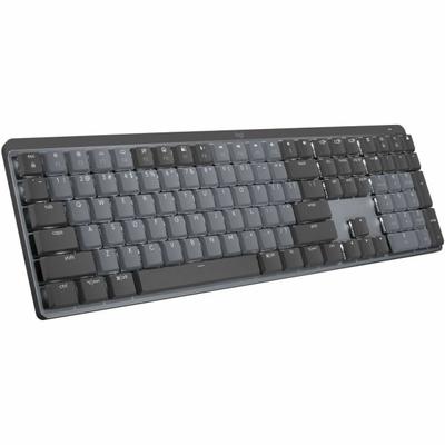 Logitech Mx Mechanical Wireless Illuminated Performance Keyboard (Clicky) (Graphite) - Wireless Connectivity - Bluetooth/rf - 32.81 Ft - Chromeos - Pc, Mac