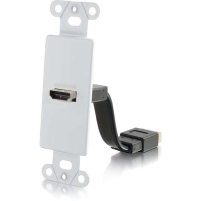 C2G Hdmi Pass Through Wall Plate - White - Aluminum - 1 X Hdmi Port(S)