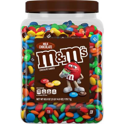 M&m's Milk Chocolate Candies Jar, 62 Oz