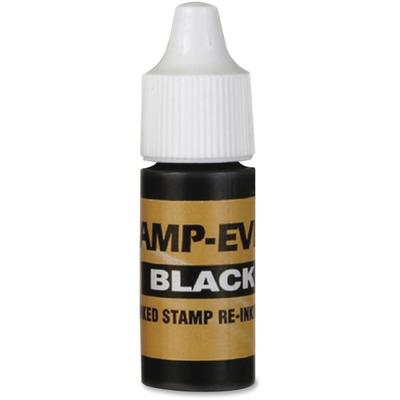 U.s. Stamp & Sign Stamp-Ever Universal Stamp Squeeze Ink Refill - 1 Each - Black Ink - 0.24 Fl Oz