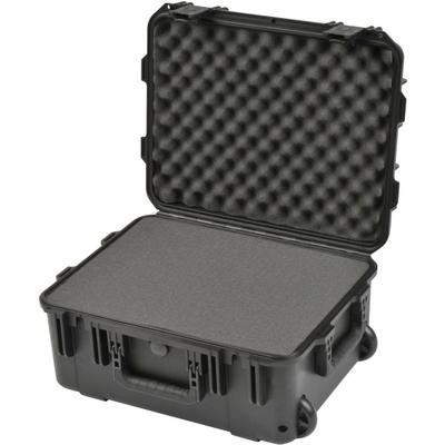 Skb Cases Iseries Protective Case With Cubed Foam And Wheels, 19" X 14-3/8" X 8", Black
