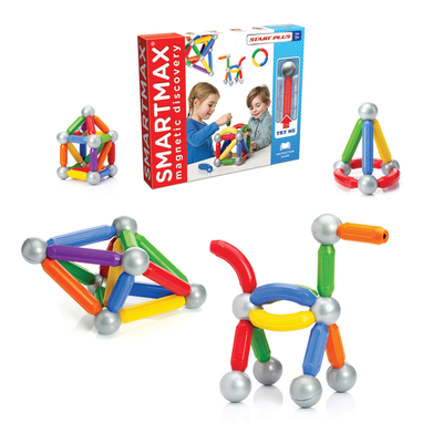 Smart Toys and Games SmartMax Magnetic Discovery Start Plus 30-Piece Set, Multicolor