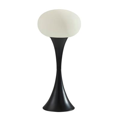 Adesso Otis Table Lamp, 19"h, Frosted Shade/black Base