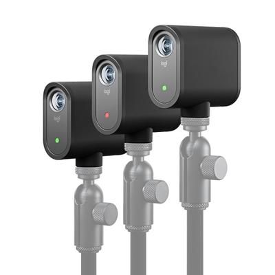 Logitech Mevo Start Webcam - 12 Megapixel - Black - Usb Type C - 3 Pack(S) - 1920 X 1080 Video - 84° Angle - Microphone - Wireless Lan - Smartphone, Tablet
