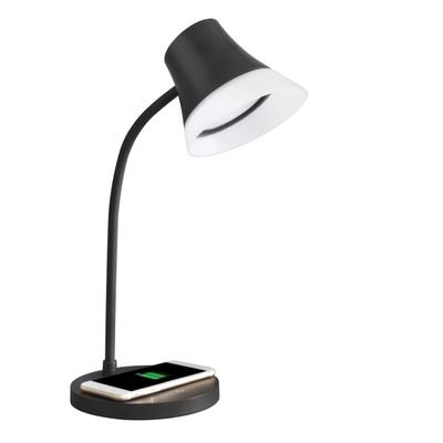 Ottlite Shine Led Desk Lamp With Wireless Charging, 17"h, Black