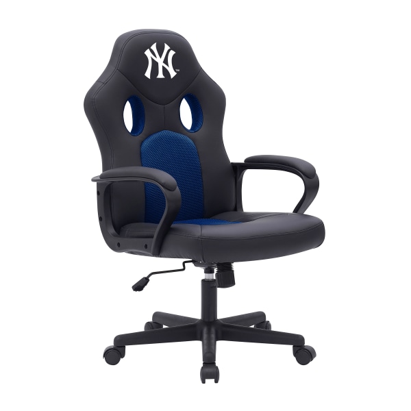 Imperial MLB Vision Faux Leather/Mesh Computer Gaming Chair, New York Yankees