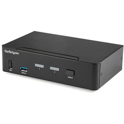 Startech.com 2 Port Displayport Kvm Switch - Taa Compliant - 4K 60Hz - 2 Port Usb 3.0 Hub - Digital & Analog Audio - Taa Compliant 4 Port Dp Usb Kvm Switch