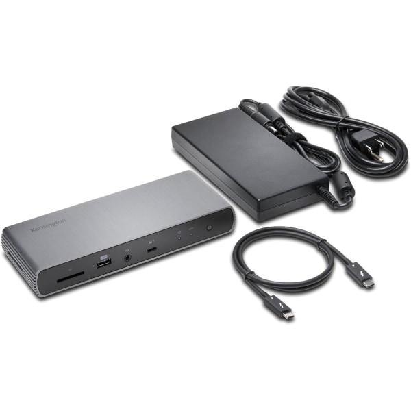 Kensington Sd5700T Thunderbolt 4 Dual 4K Docking Station With 90W Pd - For Notebook - 90 W - Thunderbolt 4 - 4 X Usb Ports - 4 X Usb 2.0 - Usb Type-C - Network (Rj-45) - Speakers