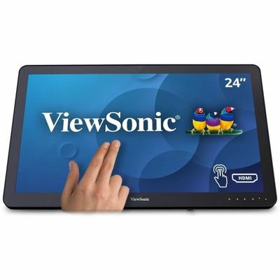 Viewsonic Td2430 24 Lcd Touchscreen Monitor - 16:9 - 25 Ms - Projected Capacitive - Multi-Touch Screen - 1920 X 1080 - Full Hd - 16.7 Million Colors - 50,000,000:1 - 250 Nit - Wled Backlight - Speakers - Hdmi - Usb