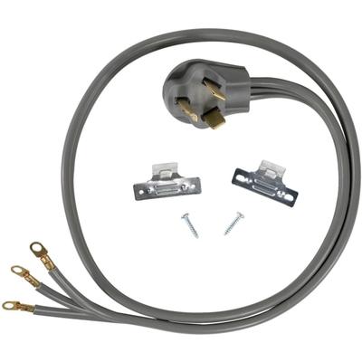 Certified Appliance Accessories 3-Wire Eyelet 30-Amp Dryer Cord - For Dryer - 250 V Ac / 30 A - 5 Ft Cord - 3-Wire / Right-Angle Plug