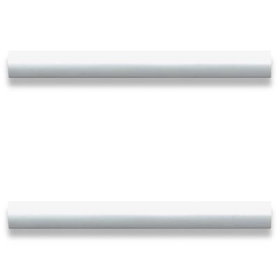 Lorell Modern Laminate Drawer Pulls, 1-1/8"h X 5-7/8"w X 5/8"d, Silver, Pack Of 2 Pulls
