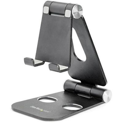 Startech.com Phone And Tablet Stand - Adjustable Smartphone And Tablet Stand - Multi Angle - Foldable -Aluminum - Black (Usptlstndb)