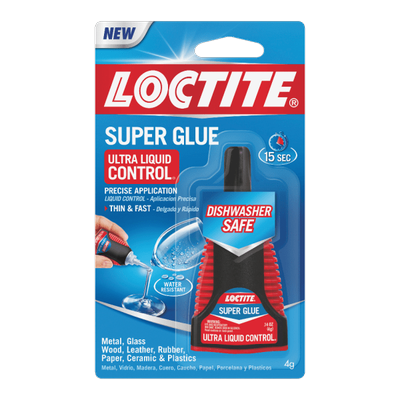 Loctite Ultra Liquid Super Glue With Control Applicator, 0.14 Oz, Clear