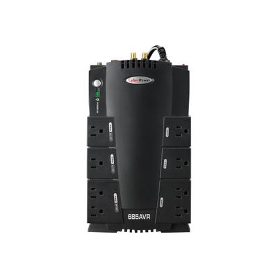 Cyberpower Cp685Avr Uninterruptible Power Supply, 8 Outlets, 685Va/390 Watt