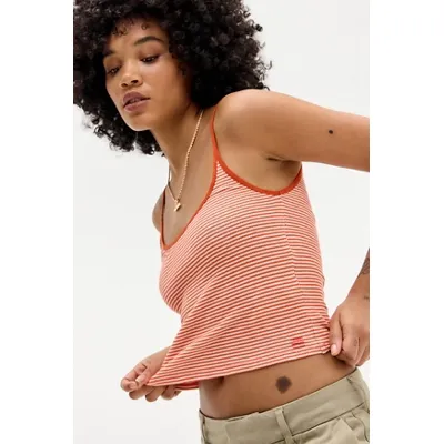 BDG Jordan Waffle Cami - Orange S at Urban Outfitters