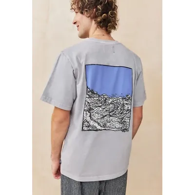 Temp Surf Co UO Exclusive Acid Wash Trust T-Shirt - Blue S at Urban Outfitters