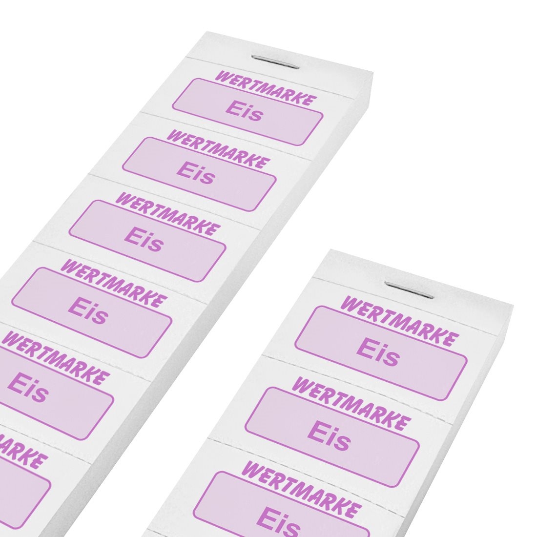 CombiCraft Wertmarken Block 'Eis' auf 10er Streifen weißes Papier - 1000 Abrisse Image