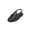 Sandale MARC O'POLO "mit Trensen-Schnalle", Damen, Gr. 42, schwarz, Obermaterial: 100% Leder (Rind), unifarben, Schuhe
