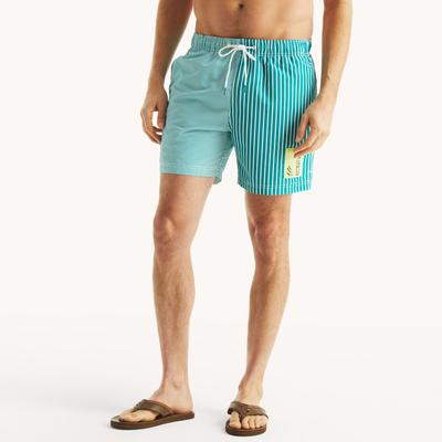 Nautica Men's 6" Quick-Dry Swim 318 (Biscay Teal), L