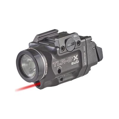 Streamlight TLR-8 Sub For SIG P365/XL LED Weapon Light w/ Red Laser CR123A Lithium White 500 Lumens Black 69417