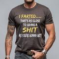 Hommes T-shirt drôle offensant à imprimé 3D à manches courtes T-shirt à col rond Mode quotidienne rue quotidienne Bleu Marron Vert Été Printemps Vêtements Apparel S M L XL XXL XXXL