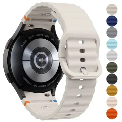 Silikonarmband für Samsung Galaxy Watch 7 6 5 4 44 mm 40 mm 5 45 mm Armband für Galaxy Watch 6 4 Classic 47 mm 43 mm 46 mm 42 mm Band Image
