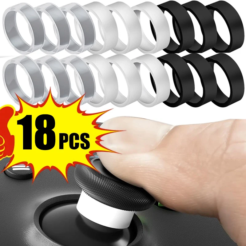 18-1Pcs Joystick Rocker Schutz Ring für Steam PS5 PS4 Xbox Deck Spiel Elastische Gummi Unsichtbare Anti-verschleiß Schutz Ringe Abdeckung Image