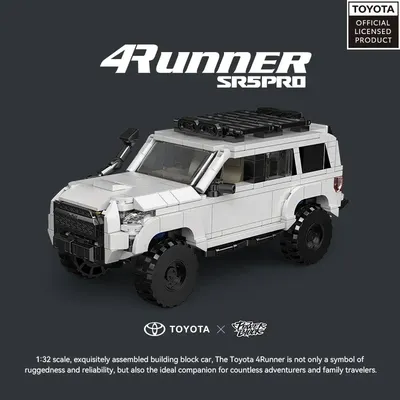 540PCS Toyota 4runner Off Road Auto Bausteine Klassische Stadt Fahrzeug Modell Bricks Mit Display Image