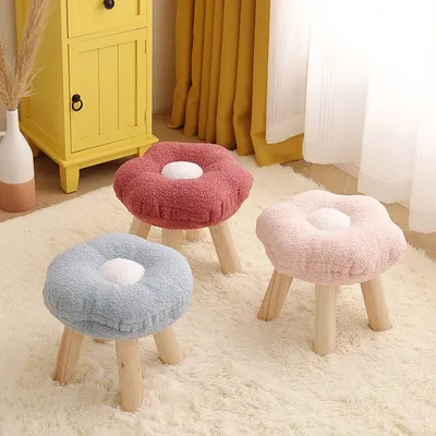 1Pcs Sofa Footstool Small Foot Stool Multifunctional Step Stool Under Desk Footstool for Shoes Changing In Living Room Apartment