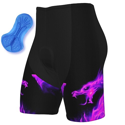 Herren Fahrradhose Fahrradshorts Grafik Gemustert Fahhrad Shorts Hosen Gepolsterte Shorts / Chamois mit 3 Gesäßtaschen Mountainbike MTB Straßenradsport 3D-Polster Radfahren Schnelltrocknend Image