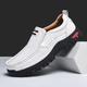 mocassini slip-on da uomo per esterni – scarpe casual traspiranti in similpelle traforata con suola antiscivolo robusta per camminare e viaggiare