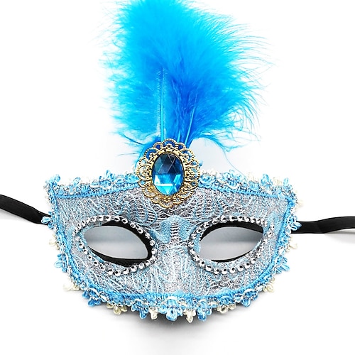 Carnevale 2026 Maschera di Carnevale Carnevale Maschera Oggetti di scena di Halloween Mezzo Volto Adulti Per donna Carnevale martedì grasso Feste Performance Mascherata Costume di Carnevale facile