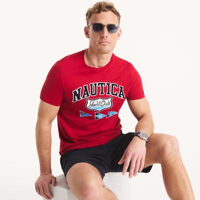 Nautica Men's Yacht Club Graphic T-Shirt Nautica Red, XS