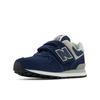 Sneaker NEW BALANCE "574", Gr. 33,5, blau (navy), Leder, Textil, sportlich, Schuhe, mit Klettverschluss
