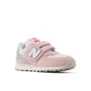 Sneaker NEW BALANCE "U574 "Evergreen"", Gr. 32, rosa (shell pink), Leder, Synthetik, sportlich, Schuhe, mit Klettverschluss