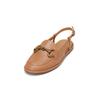 Sandale MARC O'POLO "mit Trensen-Schnalle", Damen, Gr. 40, braun (cognac), Obermaterial: 100% Leder (Rind), unifarben, Schuhe