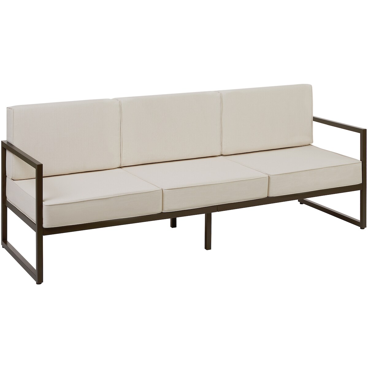 TECTAKE Garten-Loungesofa Comosa, 3-Sitzer, XXL-Polsterung Image