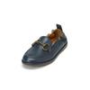 Loafer MARC O'POLO "mit Trensen-Schnalle", Damen, Gr. 37, blau (navy), Obermaterial: 100% Leder (Rind), unifarben, Schuhe