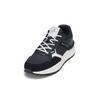 Sneaker MARC O'POLO "aus Rindleder und Mesh", Herren, Gr. 42, blau (navy, weiß), Obermaterial: 95% Leder (Rind), 5% Polyester, unifarben, Schuhe
