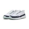 Golfschuh PUMA "IGNITE Elevate X Golfschuhe Herren", Gr. 48.5, weiß deep navy modern mint blau grün, Obermaterial: Textil, Synthetik; Futter: Textil; Innensohle: Textil; Laufsohle: Gummi, Schuhe