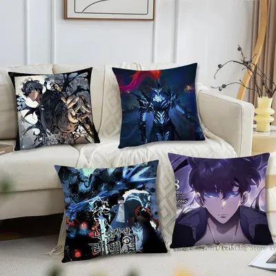 Anime S-Solo Nivellierung Kissen Fall Quadrat Kissen Schlafzimmer Sofa Freizeit Komfort Kissen Auto Wohnzimmer Hause Dekoration Image